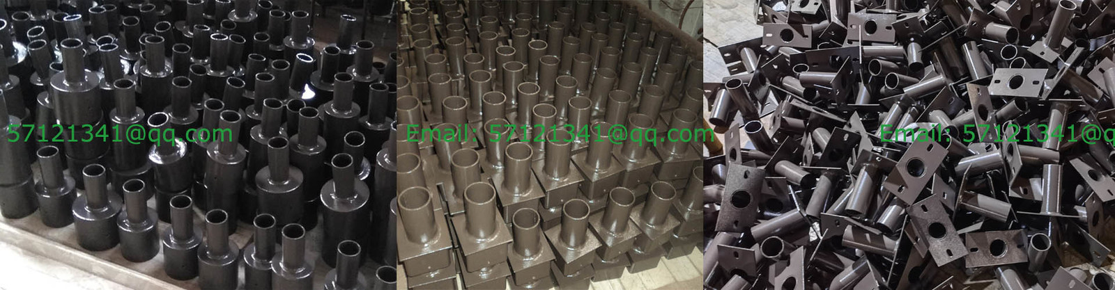 Postes de iluminación redondos rectos