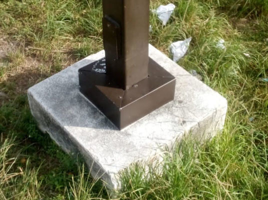 Postes cuadrados de 20 pies, Postes metálicos cuadrados de 25 pies, Postes de iluminación LED, Postes de iluminación exterior, Postes con recubrimiento en polvo