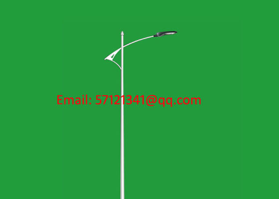 Hot Dip Galvanized Lighting Poles, 80W LED Lighting Poles, Bronze Color Lighting Poles, Black Color Lighting Poles