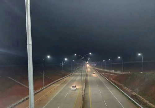 Octagonal LED Lighting Poles, LED Lamps Poles, LED Luminaries Poles, Outdoor LED Lights Poles, LED Solar Lights Poles