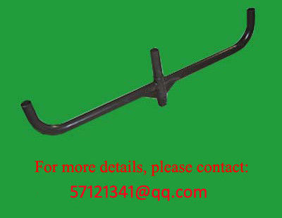 Brackets de cuerno de toro, adaptadores de tenón de palo de metal, dos brazos brackets de cuerno de toro en línea, tres brazos adaptadores de tenón en línea