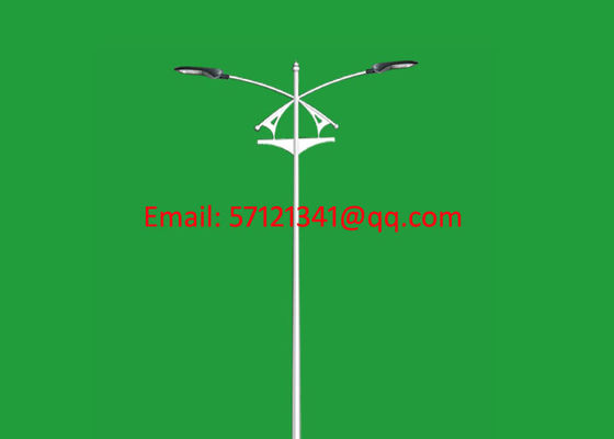 Hot Dip Galvanized Lighting Poles, 80W LED Lighting Poles, Bronze Color Lighting Poles, Black Color Lighting Poles