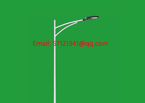 Hot Dip Galvanized Lighting Poles, 80W LED Lighting Poles, Bronze Color Lighting Poles, Black Color Lighting Poles