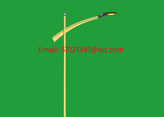 Hot Dip Galvanized Lighting Poles, 80W LED Lighting Poles, Bronze Color Lighting Poles, Black Color Lighting Poles