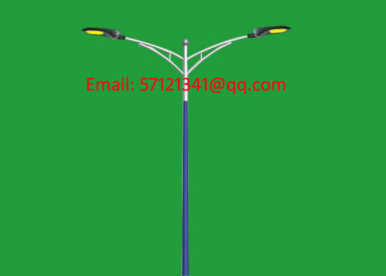 Double Arms LED Lighting Poles, Double Brackets LED Lighting Columns, Single Arm LED Lighting Poles