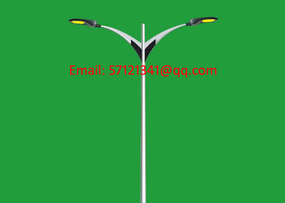 Double Arms LED Lighting Poles, Double Brackets LED Lighting Columns, Single Arm LED Lighting Poles